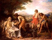 Lepic Ludovic Napoleon Homere dans lile de Scyros oil painting artist